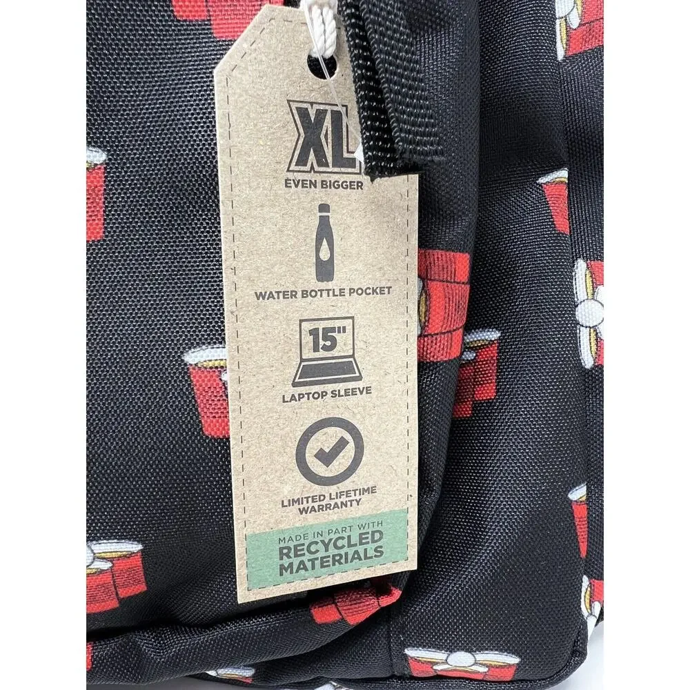Jansport Beer Pong Backpack BIG STUDENT Red Cup NWT JSOOT15X59J